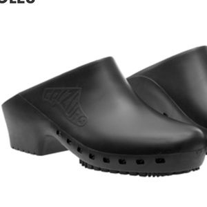 {Calzuro} Classic Work Clogs Black Size 8-9